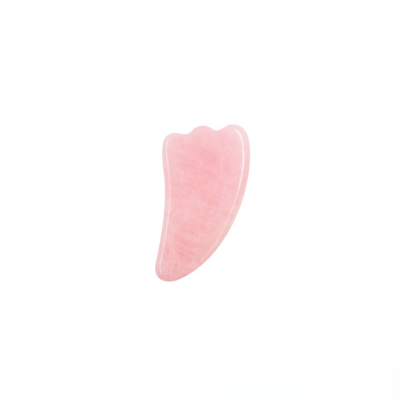 Jade Facial Massager Scraping Board Rose Quartz Roller