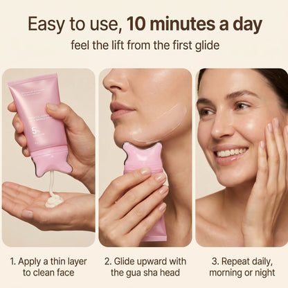 Neck and Face Jaw Massage Colléora Collagen Cream