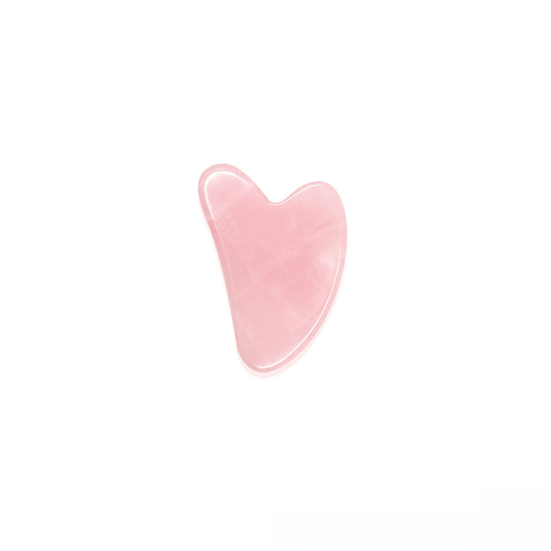 Jade Facial Massager Scraping Board Rose Quartz Roller